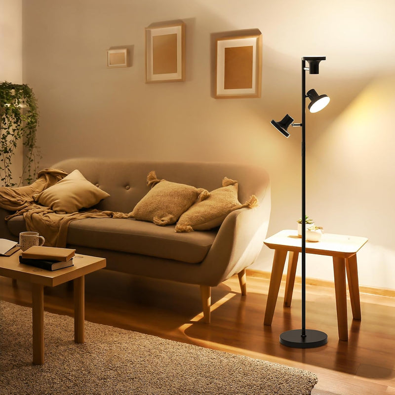 36W LED Tree Floor Lamp Modern Dimmable Standing