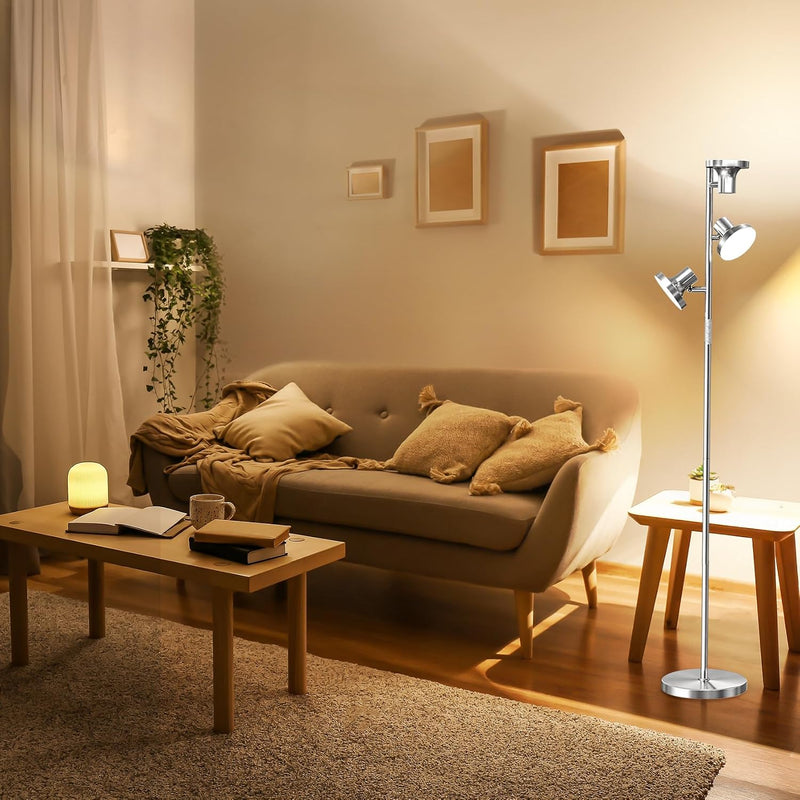 36W LED Tree Floor Lamp Modern Dimmable Standing