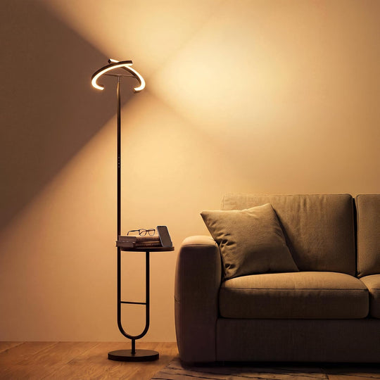 36W LED Uplighter Floor Lamp with Side Table