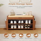 39.4in Shoe Bench with 2 Holder 3 Tier