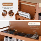 39.4in Shoe Bench with 2 Holder 3 Tier