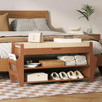 39.4in Shoe Bench with 2 Holder 3 Tier