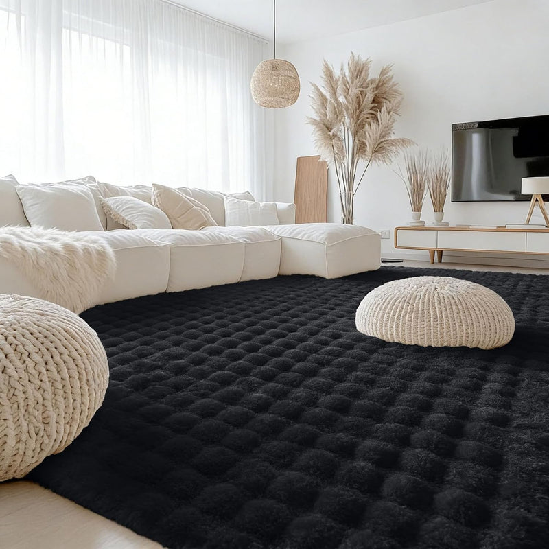 3d Bubble Washable Large Rugs Living Room