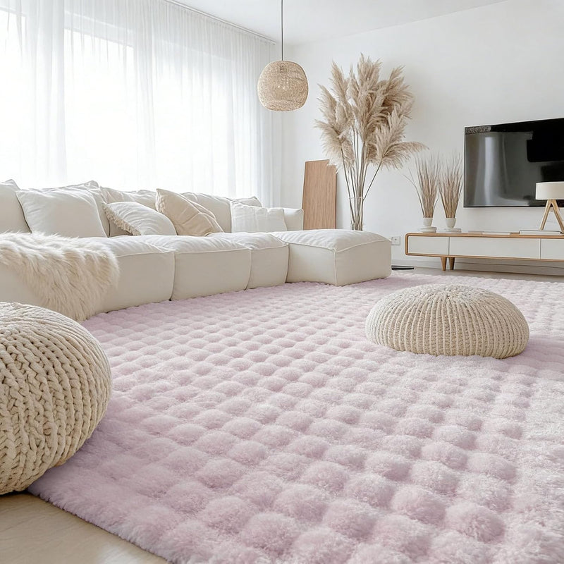 3d Bubble Washable Large Rugs Living Room