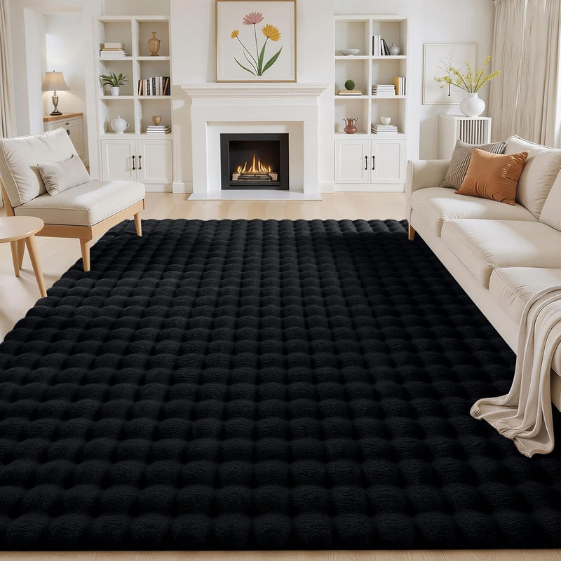 3d Bubble Washable Large Rugs Living Room