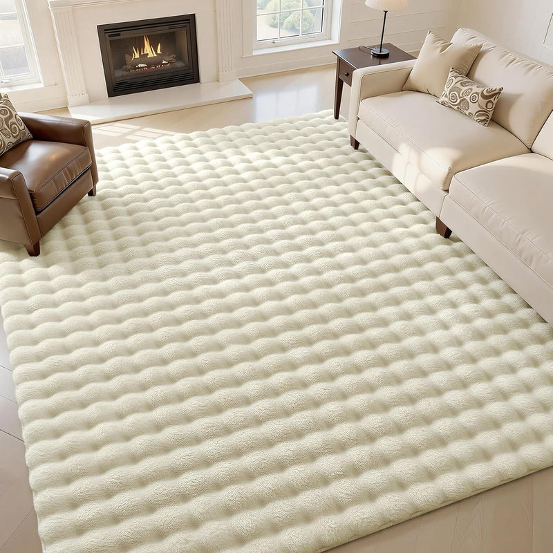 3d Bubble Washable Large Rugs Living Room
