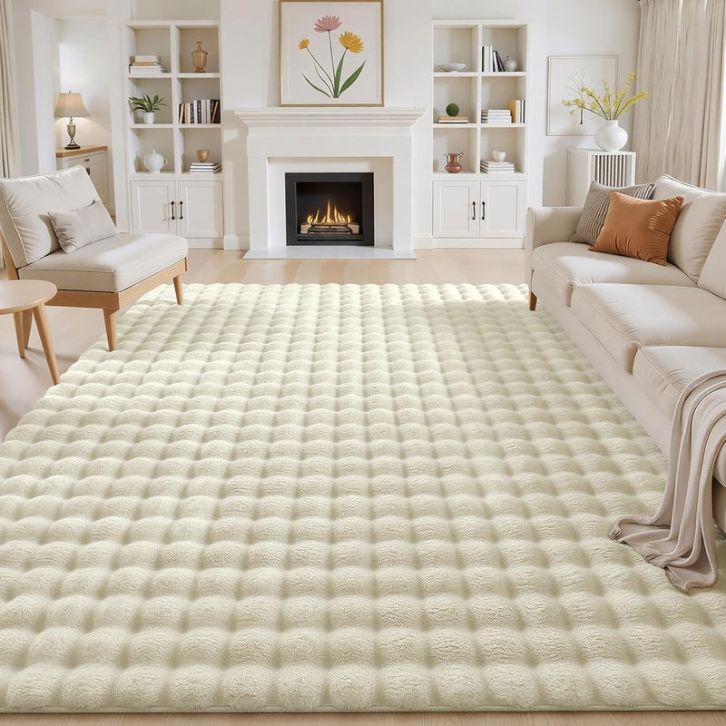 3d Bubble Washable Large Rugs Living Room