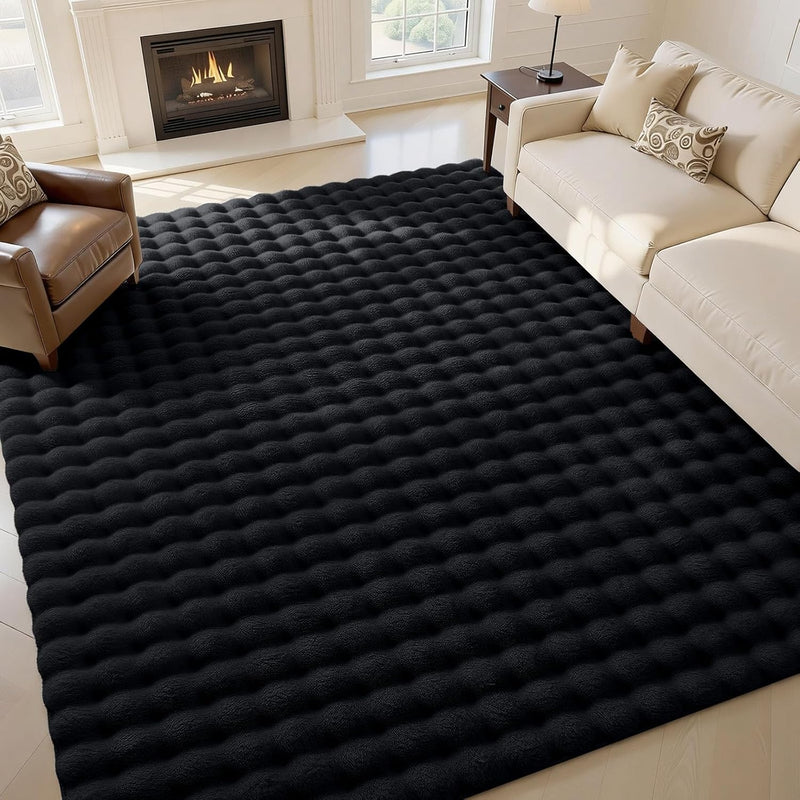 3d Bubble Washable Large Rugs Living Room
