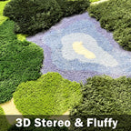 3d Moss Rug Shag Carpet Leaf Area Bathroom