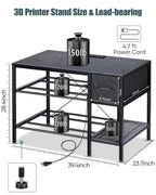 3d Printer Stand with Filaments Storage Table Filament