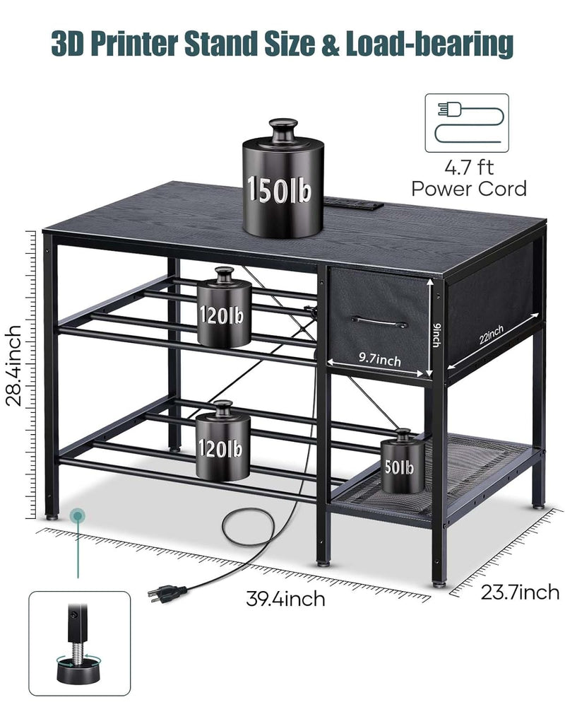 3d Printer Stand with Filaments Storage Table Filament