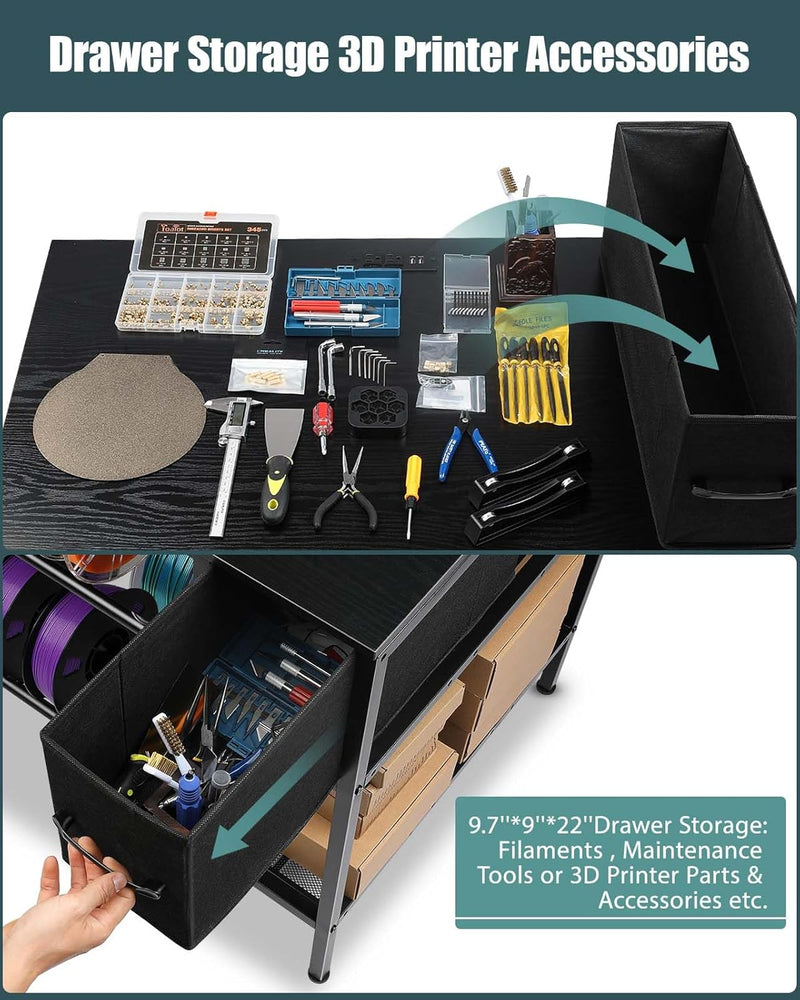 3d Printer Stand with Filaments Storage Table Filament
