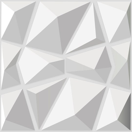 3d Wall Panels in Diamond Design 12"x12" Matt