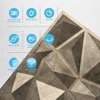 3d Wall Panels in Diamond Design 12"x12" Matt