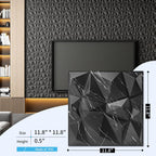3d Wall Panels in Diamond Design 12"x12" Matt