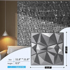3d Wall Panels in Diamond Design 12"x12" Matt