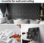 3d Wall Panels in Diamond Design 12"x12" Matt