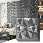3d Wall Panels in Diamond Design 12"x12" Matt