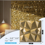 3d Wall Panels in Diamond Design 12"x12" Matt