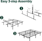 3FT Bed Frame 14.2'' Height Metal Base