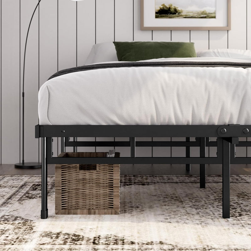 Bed Frame 14.2'' Height Metal Base with Steel