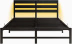 3FT Bed Frame with Charging Station and LED