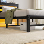 3FT Bed Frame with Charging Station and LED