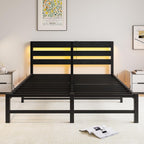 3FT Bed Frame with Charging Station and LED