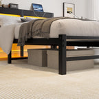 3FT Bed Frame with Charging Station and LED