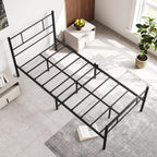 3FT Bed Frame with Headboard Solid Slatted Base