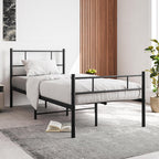 3FT Bed Frame with Headboard Solid Slatted Base