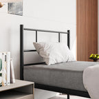 3FT Bed Frame with Headboard Solid Slatted Base