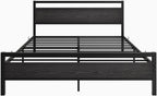 3FT Bed Frame with Wood Headboard