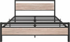 3FT Bed Frame with Wood Headboard