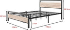 3FT Bed Frame with Wood Headboard