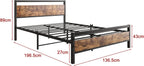 3FT Bed Frame with Wood Headboard
