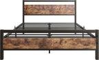 3FT Bed Frame with Wood Headboard