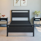 3FT Bed Frame with Wood Headboard