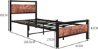 3FT Bed Frame with Wood Headboard