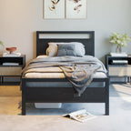 3FT Bed Frame with Wood Headboard