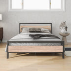 3FT Bed Frame with Wood Headboard