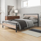 3FT Bed Frame with Wood Headboard