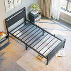 3FT Bed Frame with Wood Headboard