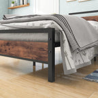3FT Bed Frame with Wood Headboard