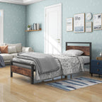 3FT Bed Frame with Wood Headboard