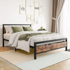 3FT Bed Frame with Wood Headboard