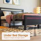3FT Bed Frame with Wood Headboard