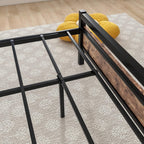 3FT Bed Frame with Wood Headboard