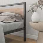 3FT Bed Frame with Wood Headboard