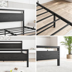 3FT Bed Frame with Wood Headboard